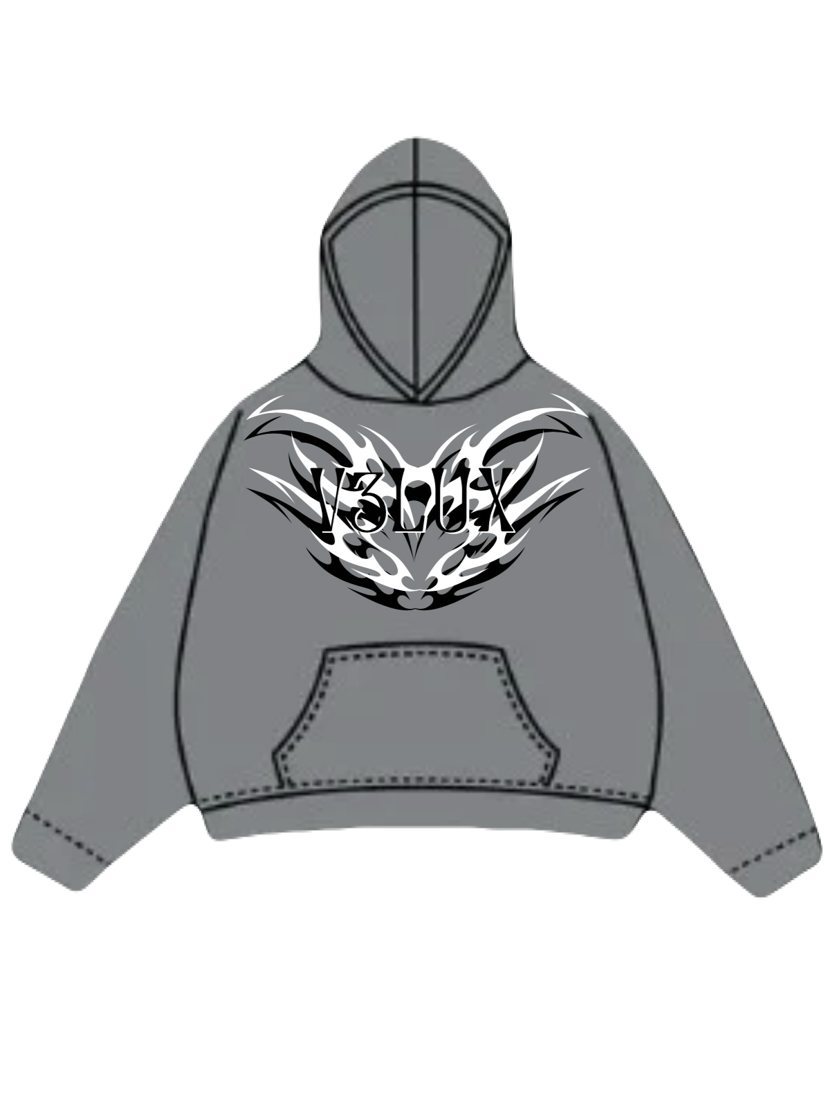 V3LUX scuffpuff hoodie